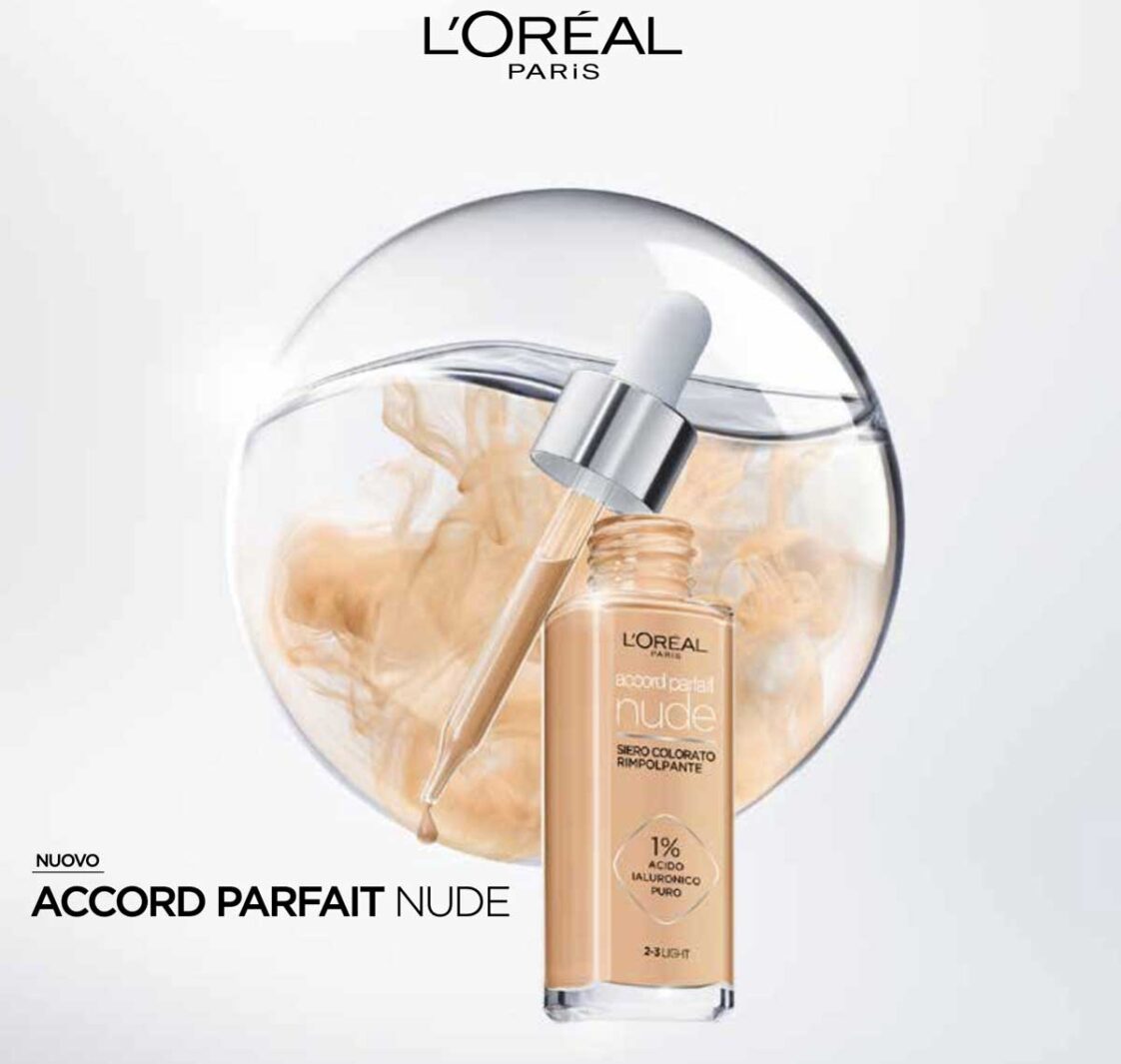 LOréal Accord Parfait Nude siero viso colorato Recensione con opinione