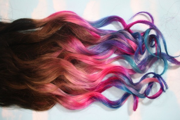 extension colorate capelli veri