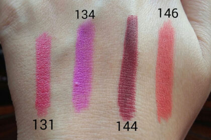 Swatch matite labbra Chresy