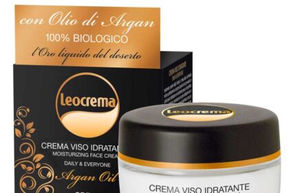 Crema viso idratante con olio d’argan Leocrema