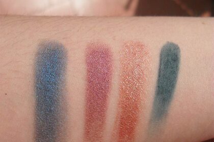 Swatch Palette ombretti PuroBio Cosmetics – Fallen tones