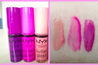 Butter Gloss di NYX swatch