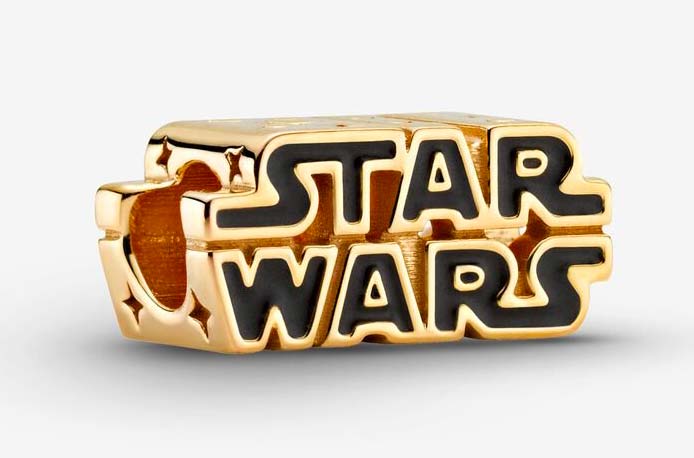 Star Wars, Charm scintillante con logo in 3D