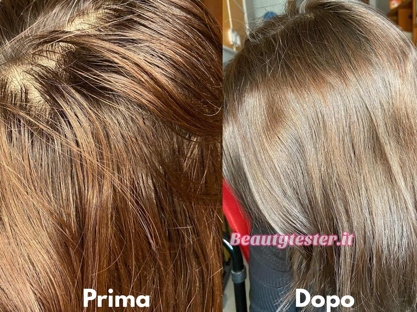 Prima e dopo Kit shampoo hair color