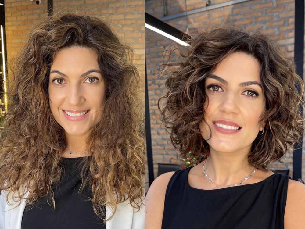 Capelli Riccioli lucenti prima e dopo