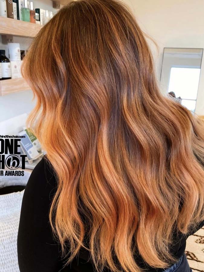 Balayage biondo fragola