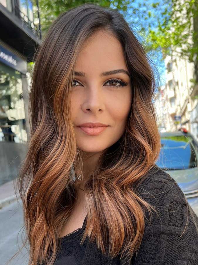 Balayage castano