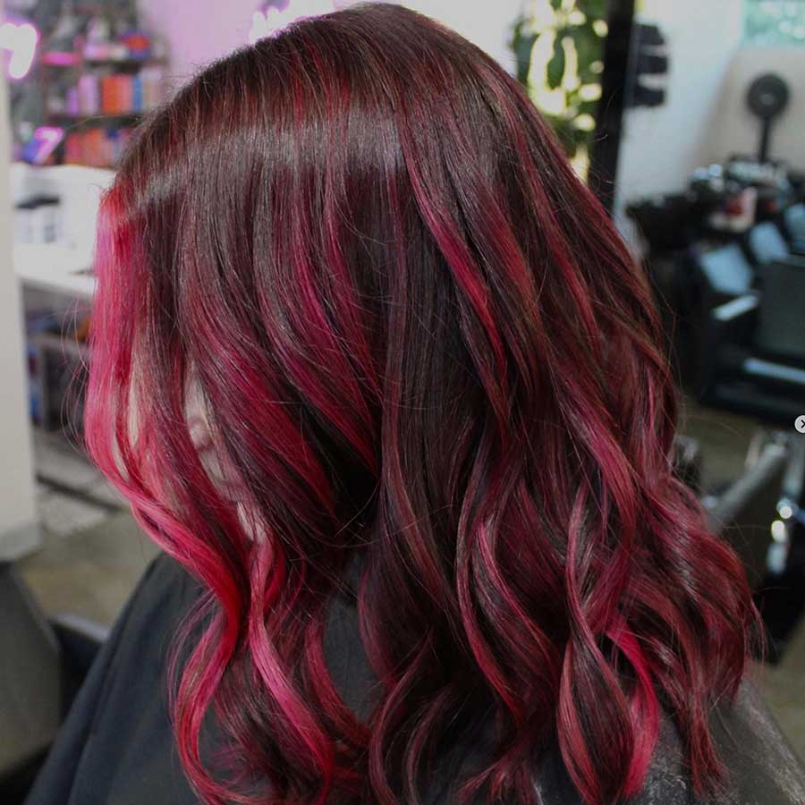 Balayage rosa Barbie