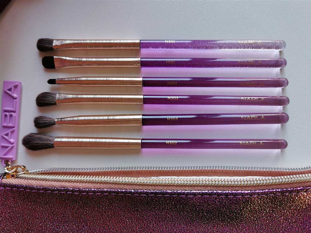 Set pennelli da trucco Amethyst Detail Eye Brush Set di Nabla