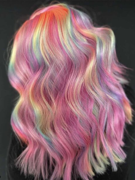 capelli pastello multi colore