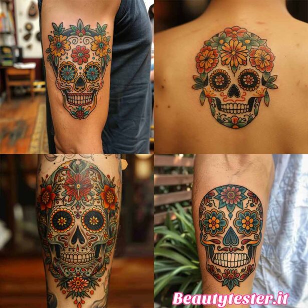 tatuaggio teschio messicano 6