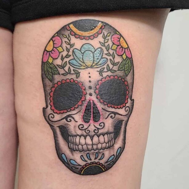 Tatuaggio teschio messicano